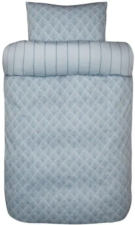Høie bomuldssatin sengetøj - Amanda Lys blå 220x220 cm